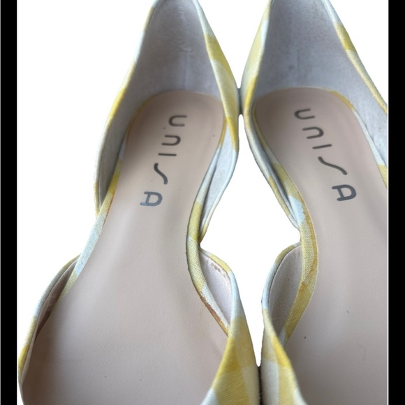 Unisa Yellow Gingham Flats – Women’s Size 8M - NWOT - Picture 2 of 6